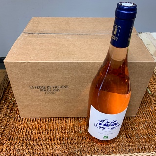 PROMO - Carton de 6 Bouteilles de Vin rosé de la ferme de Violaine 2019 (Venelles 13) 75cl