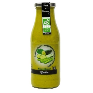 Soupe CANDICE Petit pois, concombre et menthe des Cocottes de Clarisse (Ventabren 13) 50 cl